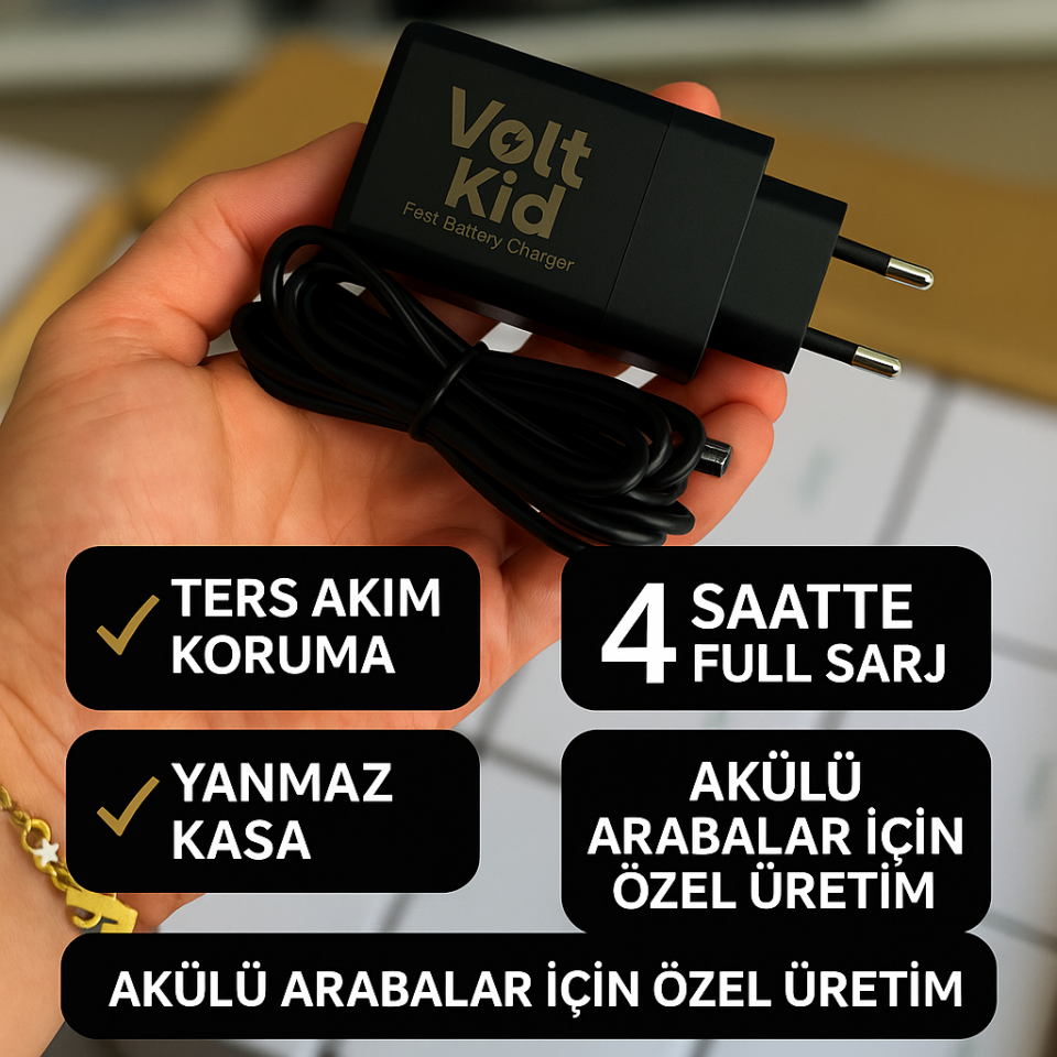 VOLTKİD Hızlı Şarj Aleti 12V